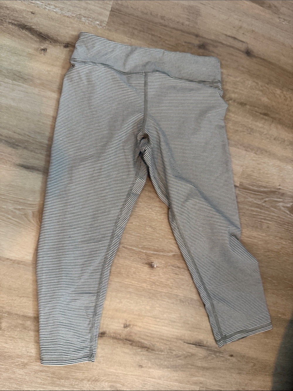 American Eagle Outfitters Black & White Striped Capris